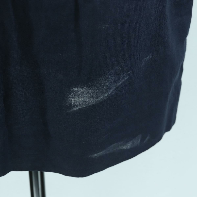 【日本直送】香奈兒 (CHANEL) 夾克半身裙套裝，亞麻材質，海軍藍，CC標誌，貨號158556M-17