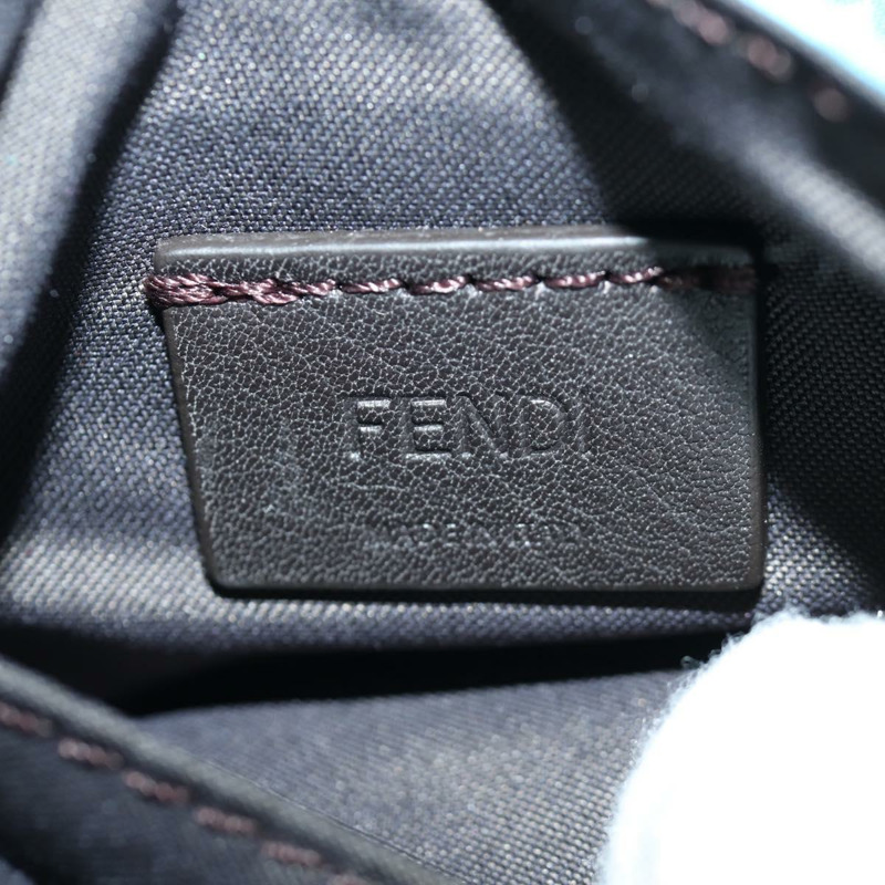 【日本直送】FENDI Mamma Baguette 肩背包 尼龍材質 兩用 淺藍色 金色 正品 171465M-23