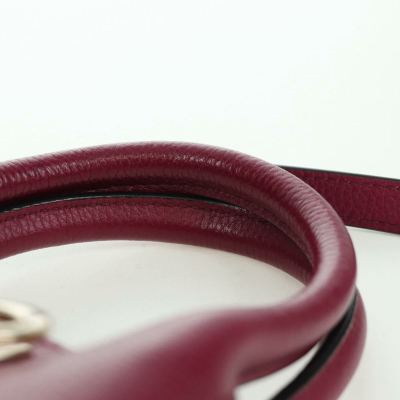 【日本直送】Salvatore Ferragamo Gancini 手提包 皮革 兩用 紫色 金飾 正品 171454A-8