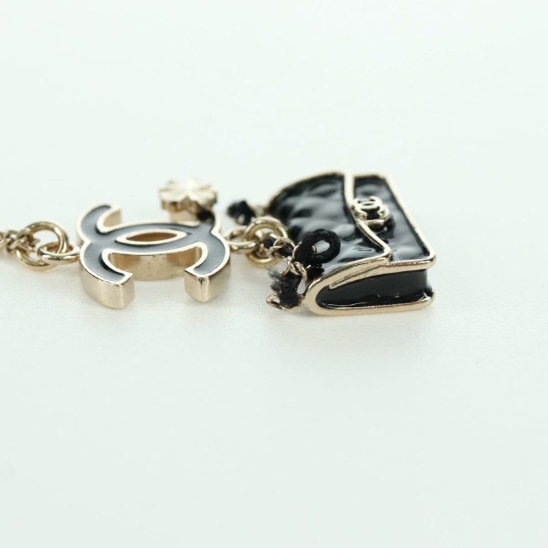 【日本直送】香奈兒 COCO 標誌項鍊，香檳金金屬材質，CC 標誌，正品編號 171474SAM-10