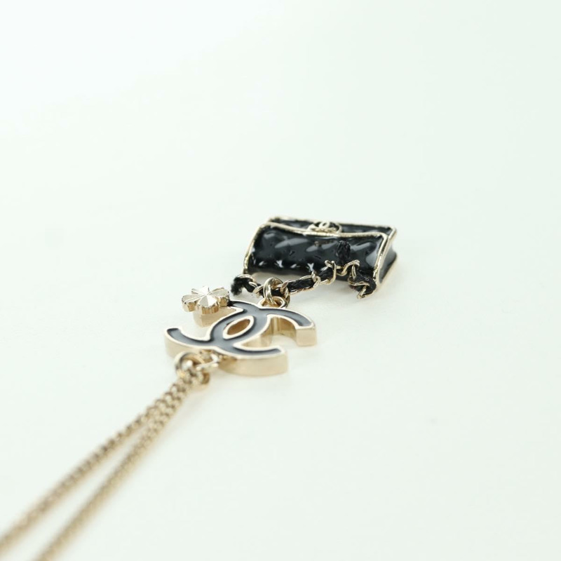 【日本直送】香奈兒 COCO 標誌項鍊，香檳金金屬材質，CC 標誌，正品編號 171474SAM-11