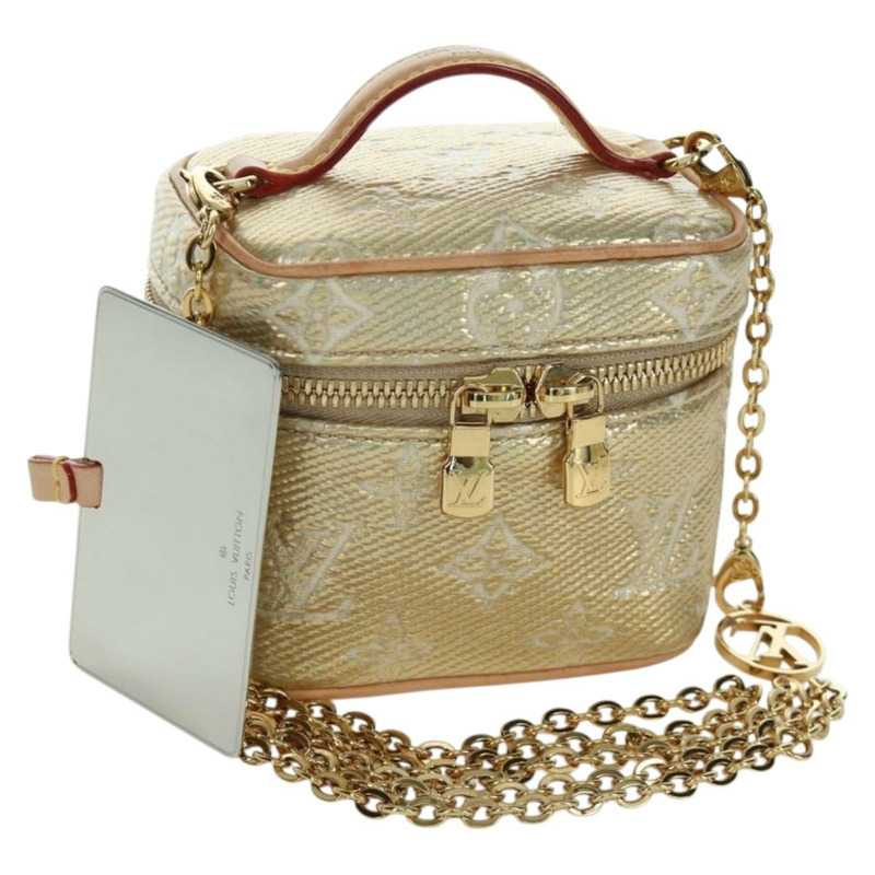 【日本直送】路易威登 Monogram Laminated Jacquard Microvanity 金手袋 M22920 正品 171480SAM-0