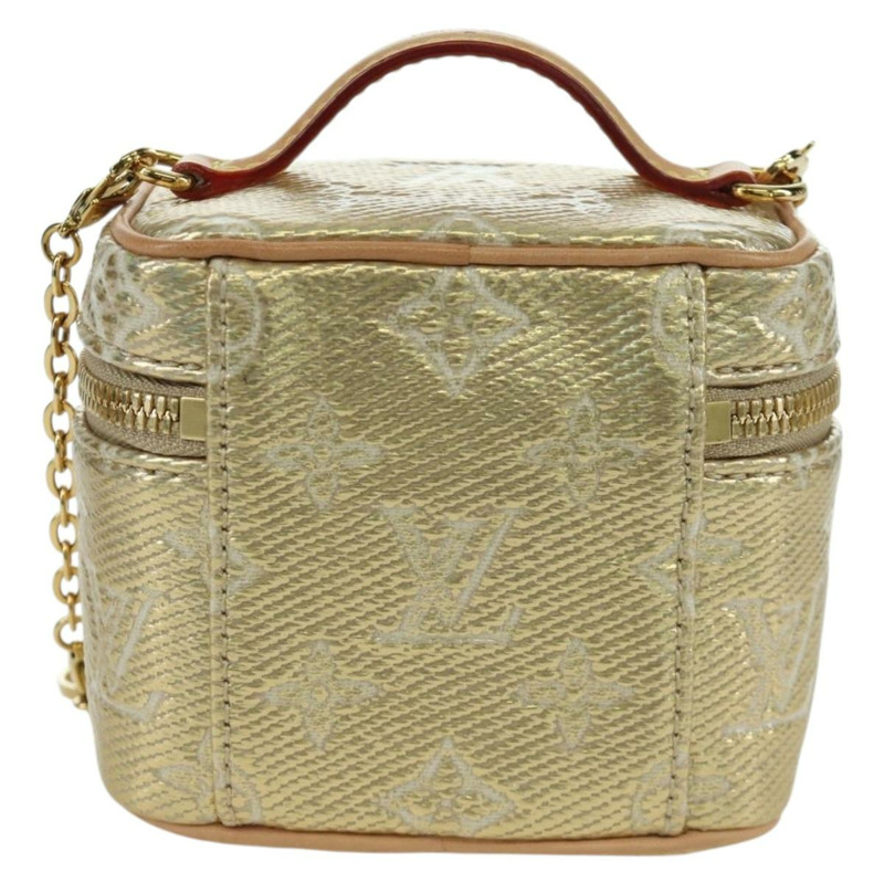 【日本直送】路易威登 Monogram Laminated Jacquard Microvanity 金手袋 M22920 正品 171480SAM-1