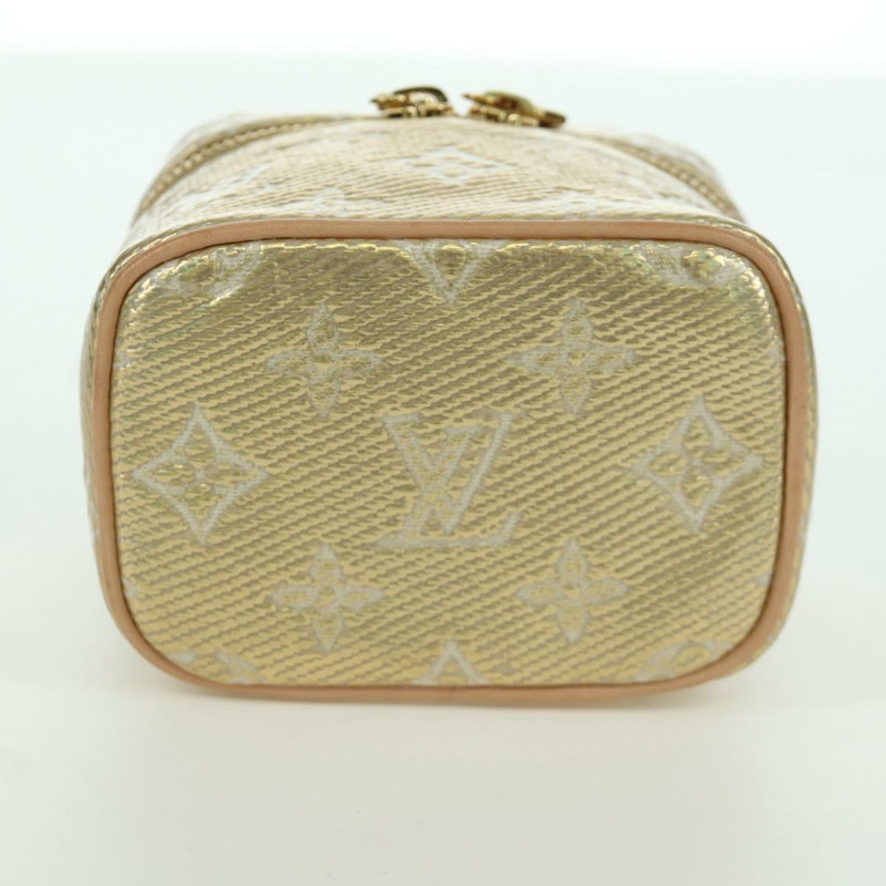 【日本直送】路易威登 Monogram Laminated Jacquard Microvanity 金手袋 M22920 正品 171480SAM-4