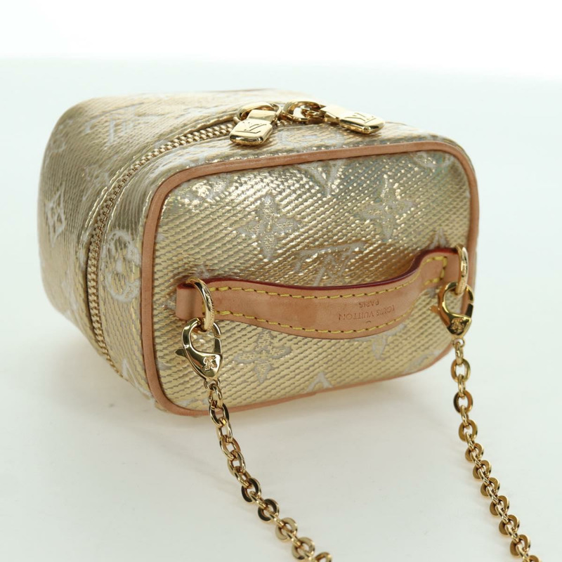 【日本直送】路易威登 Monogram Laminated Jacquard Microvanity 金手袋 M22920 正品 171480SAM-5