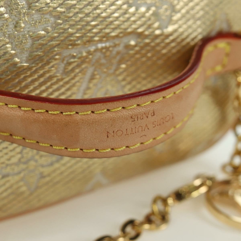 【日本直送】路易威登 Monogram Laminated Jacquard Microvanity 金手袋 M22920 正品 171480SAM-6