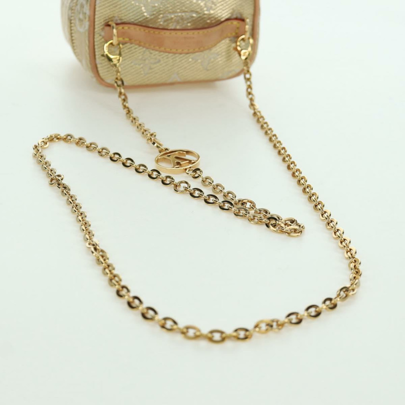 【日本直送】路易威登 Monogram Laminated Jacquard Microvanity 金手袋 M22920 正品 171480SAM-7