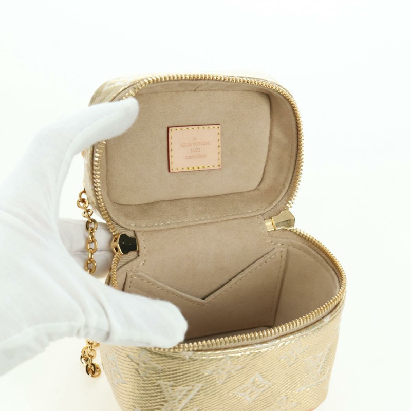 【日本直送】路易威登 Monogram Laminated Jacquard Microvanity 金手袋 M22920 正品 171480SAM-10