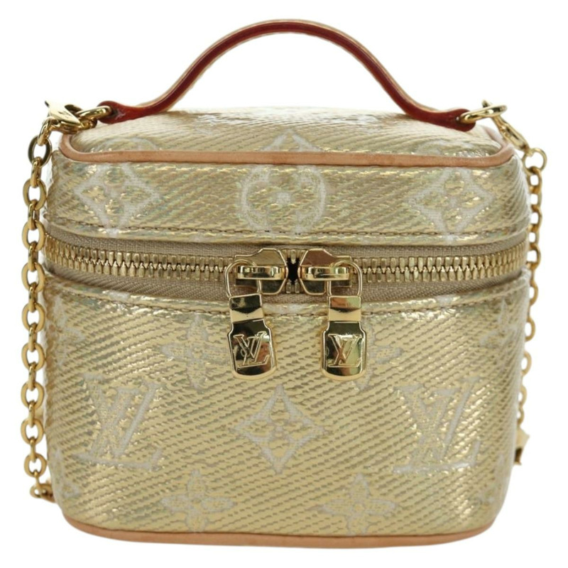 【日本直送】路易威登 Monogram Laminated Jacquard Microvanity 金手袋 M22920 正品 171480SAM-12