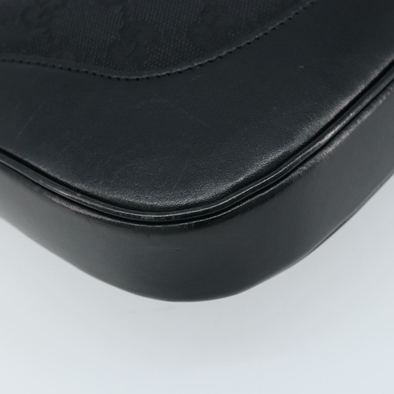【日本直送】GUCCI GG帆布Jackie肩背包 黑色 銀色 001 3306 1956 正品 173718A-10