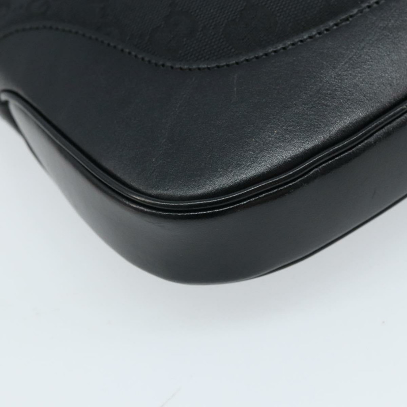 【日本直送】GUCCI GG帆布Jackie肩背包 黑色 銀色 001 3306 1956 正品 173718A-12