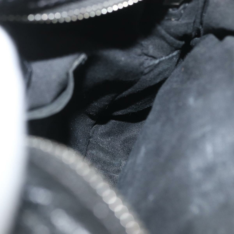 【日本直送】BALENCIAGA 黑色銀色皮革斜背包 Auth mr2182V-18