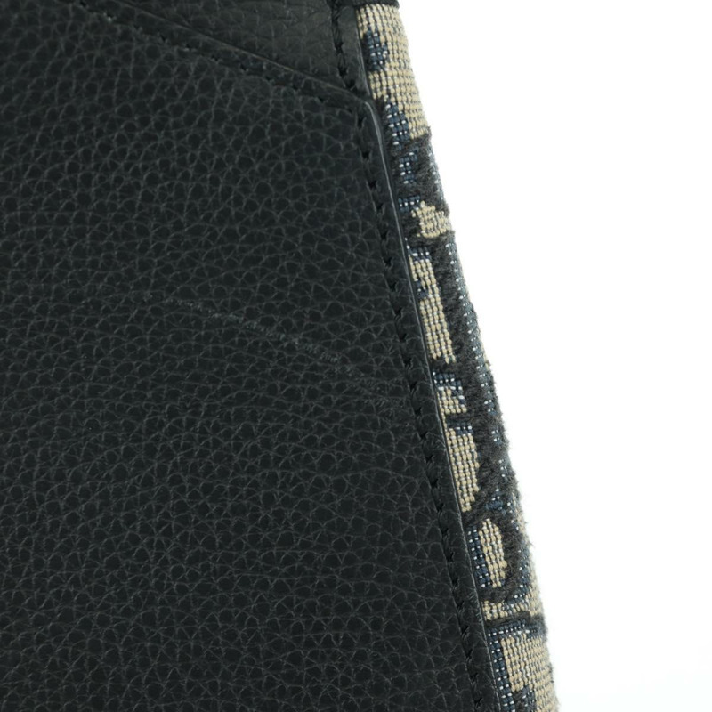 【日本直送】Christian Dior Oblique Trotter帆布馬鞍包 海軍藍 銀色 正品 172398SAM-3