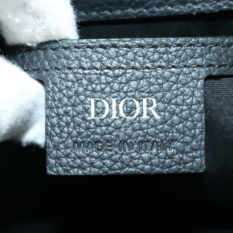 【日本直送】Christian Dior Oblique Trotter帆布馬鞍包 海軍藍 銀色 正品 172398SAM-19