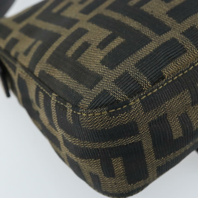 【日本直送】FENDI Zucca帆布Mamma Baguette手袋 棕色 黑色 金色 正品 173348SAV-17