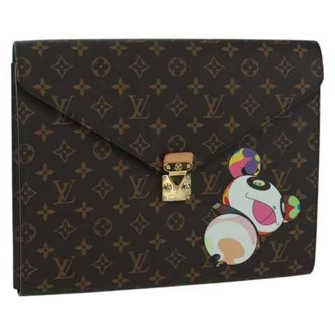 路易威登 Monogram Panda LVxTM 文件夾標誌手拿包 GI1306 正品 173401SM