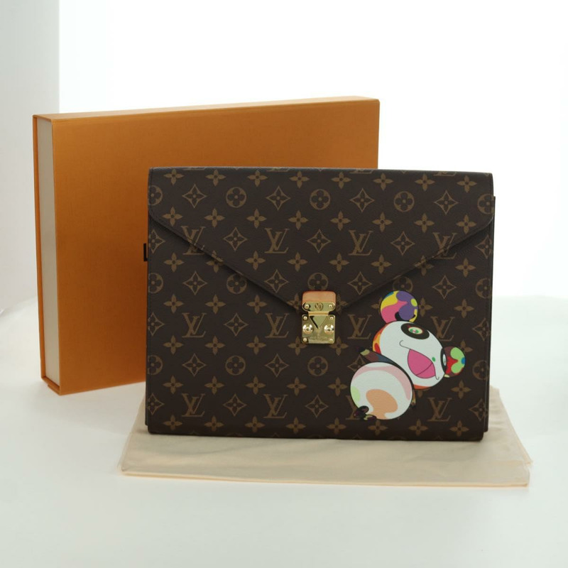 【日本直送】路易威登 Monogram Panda LVxTM 文件夾標誌手拿包 GI1306 正品 173401SM-11