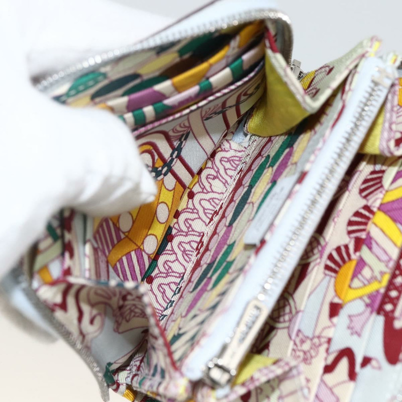 【日本直送】愛馬仕 Azap Compact Silk 皮夾皮革多色銀色正品 LNZ572SAM-16