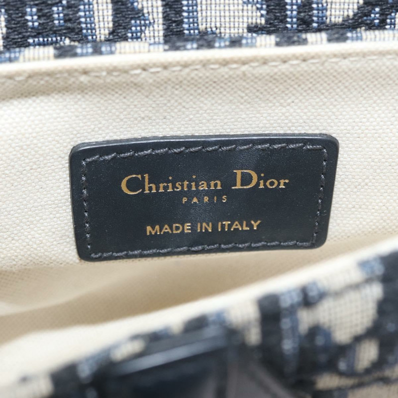 【日本直送】Christian Dior Trotter帆布斜背馬鞍包 海軍藍金色 正品 ka3018SAM-18