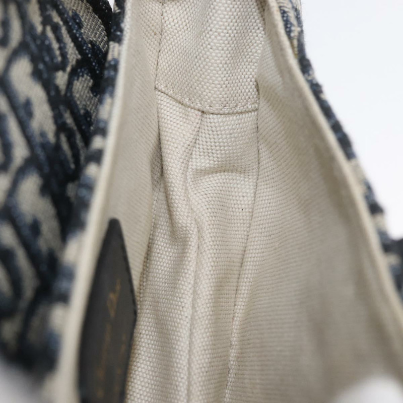 【日本直送】Christian Dior Trotter帆布斜背馬鞍包 海軍藍金色 正品 ka3018SAM-21