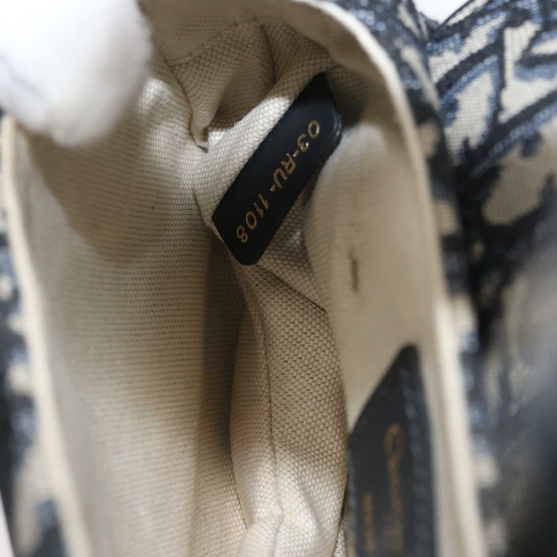 【日本直送】Christian Dior Trotter帆布斜背馬鞍包 海軍藍金色 正品 ka3018SAM-22