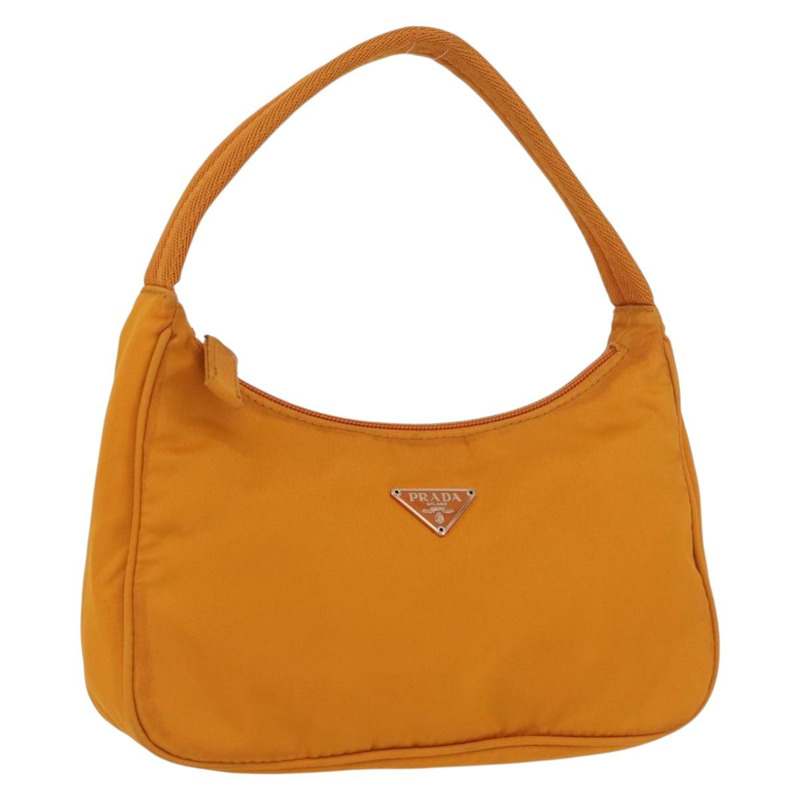【日本直送】PRADA 手提包 尼龍 橙色 金色 正品 ARZ521V-0