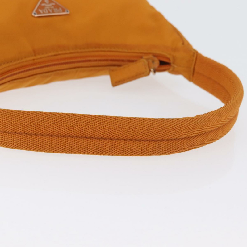【日本直送】PRADA 手提包 尼龍 橙色 金色 正品 ARZ521V-6