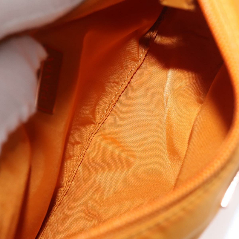 【日本直送】PRADA 手提包 尼龍 橙色 金色 正品 ARZ521V-9