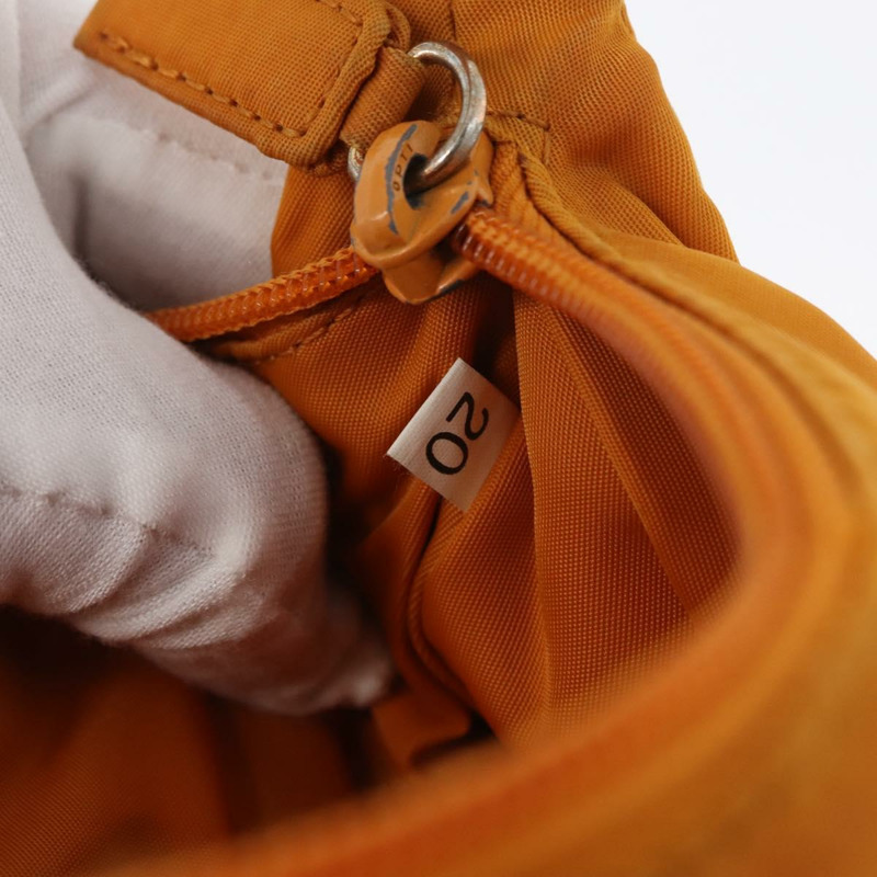 【日本直送】PRADA 手提包 尼龍 橙色 金色 正品 ARZ521V-10