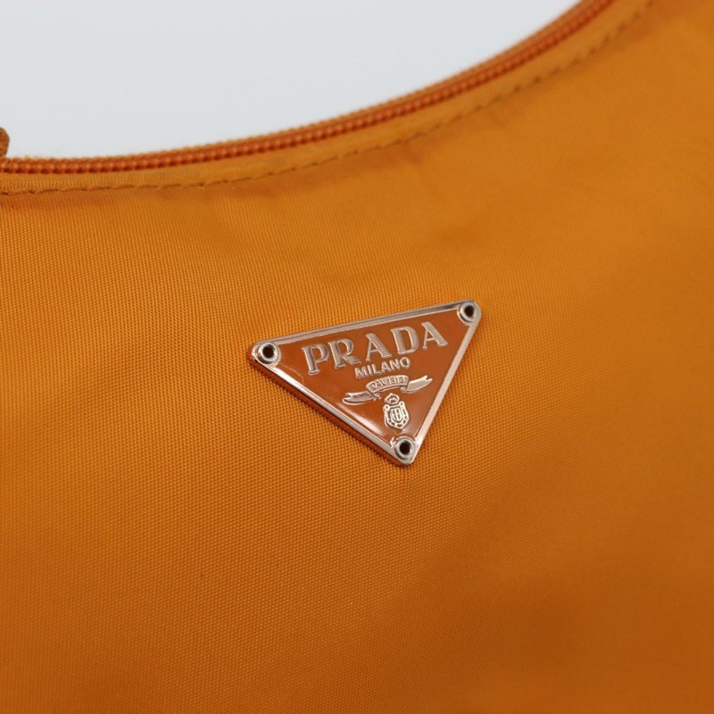 【日本直送】PRADA 手提包 尼龍 橙色 金色 正品 ARZ521V-17