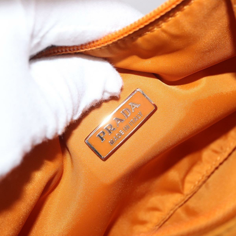 【日本直送】PRADA 手提包 尼龍 橙色 金色 正品 ARZ521V-18