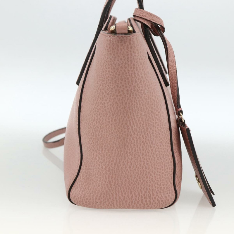 【日本直送】GUCCI Swing Tote PM 手提包 皮革 2way 粉金配色 368827 正品 BSZ083V-3