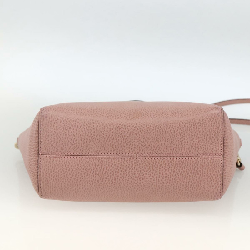 【日本直送】GUCCI Swing Tote PM 手提包 皮革 2way 粉金配色 368827 正品 BSZ083V-8