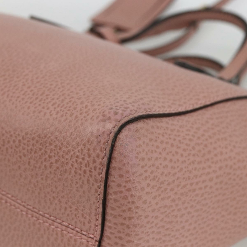 【日本直送】GUCCI Swing Tote PM 手提包 皮革 2way 粉金配色 368827 正品 BSZ083V-9