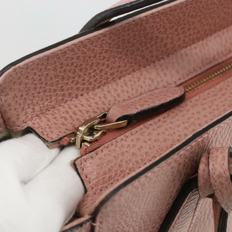 【日本直送】GUCCI Swing Tote PM 手提包 皮革 2way 粉金配色 368827 正品 BSZ083V-15