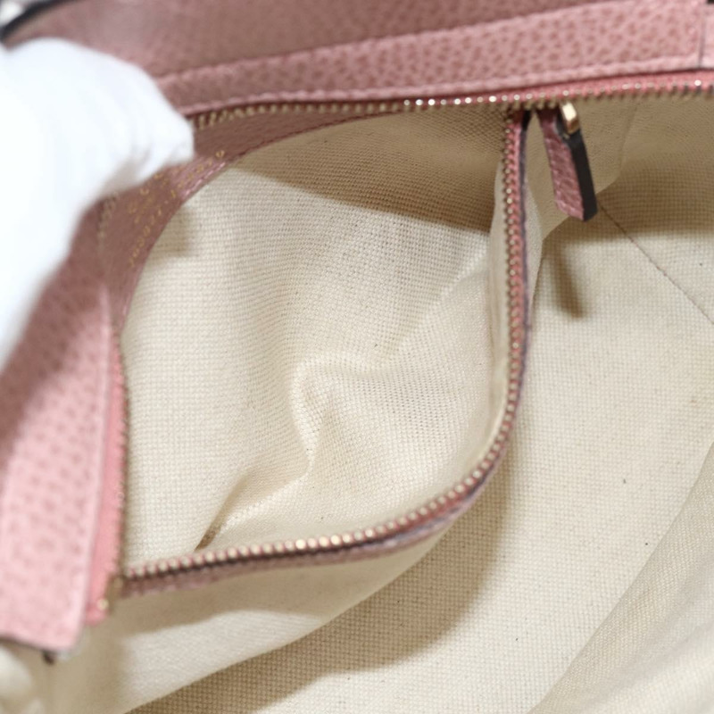 【日本直送】GUCCI Swing Tote PM 手提包 皮革 2way 粉金配色 368827 正品 BSZ083V-20