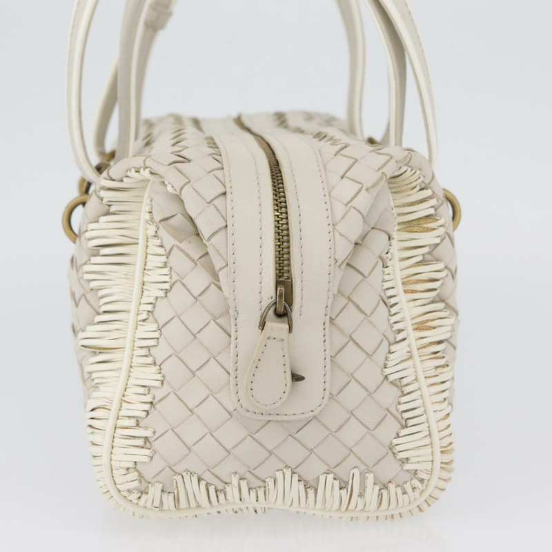 【日本直送】BOTTEGA VENETA INTRECCIATO 手袋 皮革 白色 金色 正品 BSZ148V-3