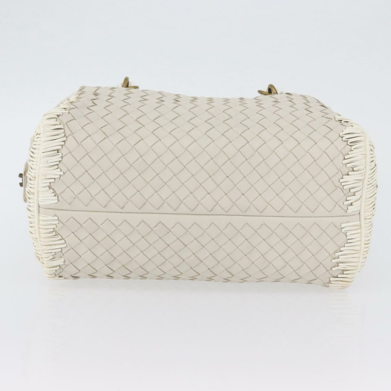 【日本直送】BOTTEGA VENETA INTRECCIATO 手袋 皮革 白色 金色 正品 BSZ148V-4