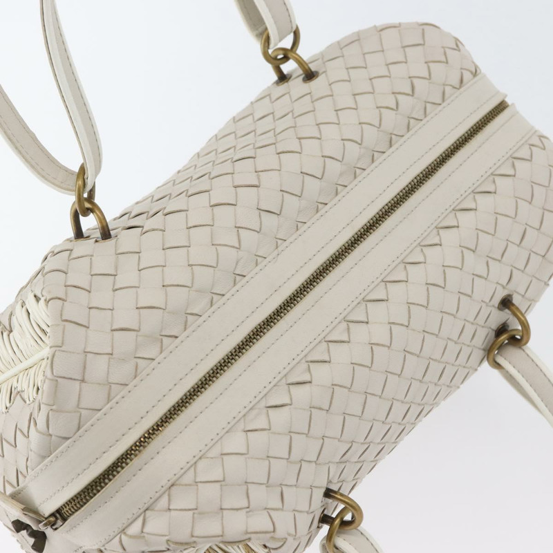 【日本直送】BOTTEGA VENETA INTRECCIATO 手袋 皮革 白色 金色 正品 BSZ148V-5