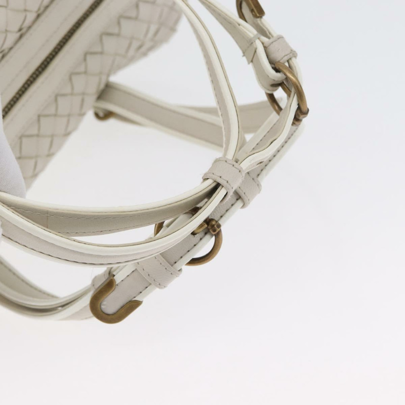 【日本直送】BOTTEGA VENETA INTRECCIATO 手袋 皮革 白色 金色 正品 BSZ148V-6