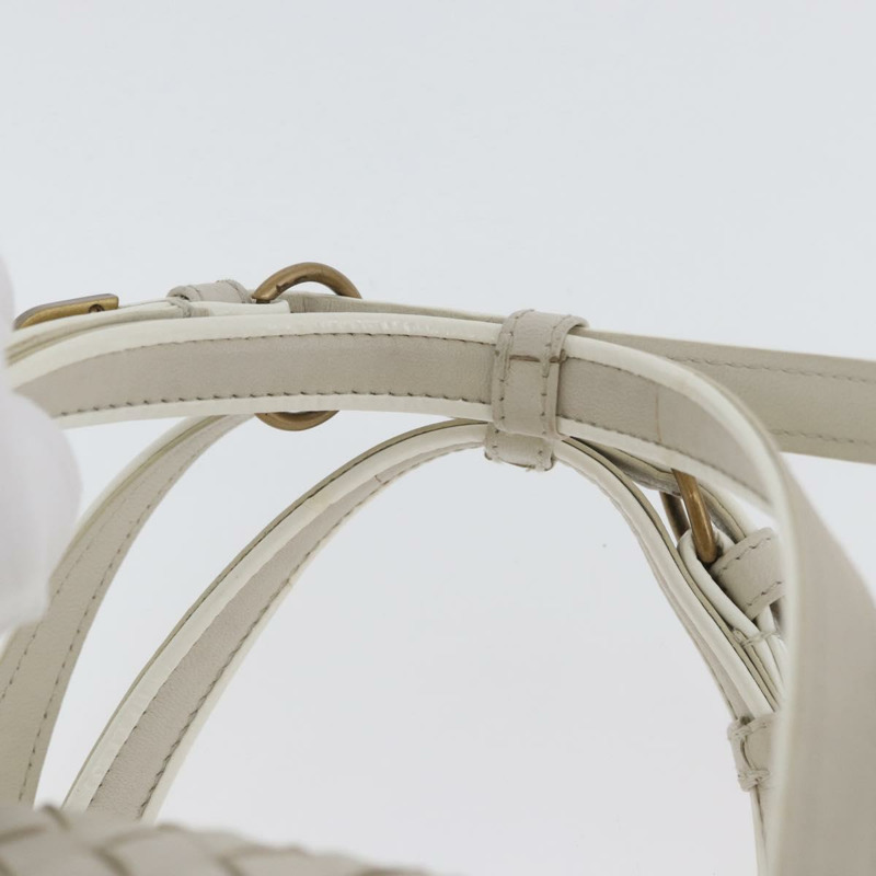 【日本直送】BOTTEGA VENETA INTRECCIATO 手袋 皮革 白色 金色 正品 BSZ148V-7