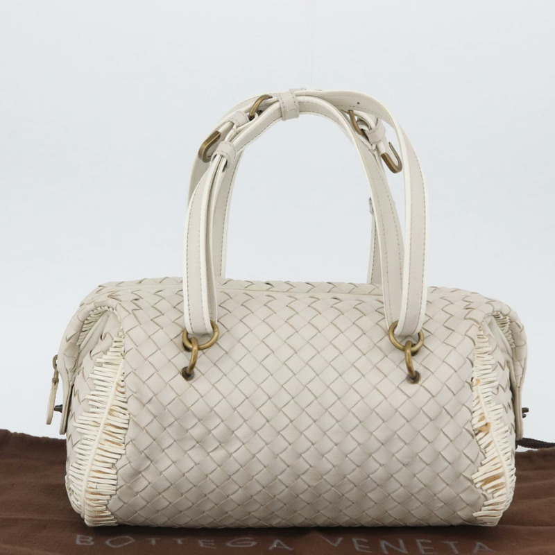 【日本直送】BOTTEGA VENETA INTRECCIATO 手袋 皮革 白色 金色 正品 BSZ148V-11