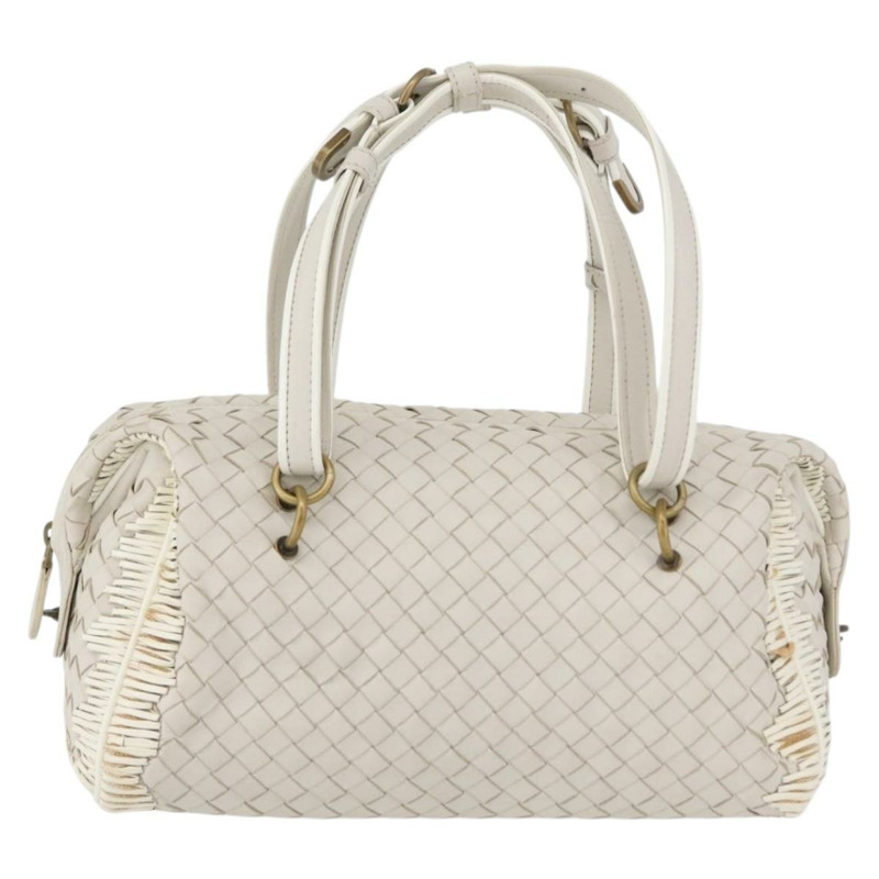 【日本直送】BOTTEGA VENETA INTRECCIATO 手袋 皮革 白色 金色 正品 BSZ148V-12