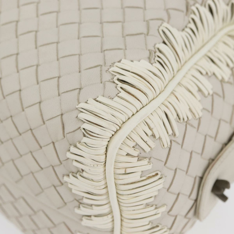 【日本直送】BOTTEGA VENETA INTRECCIATO 手袋 皮革 白色 金色 正品 BSZ148V-13