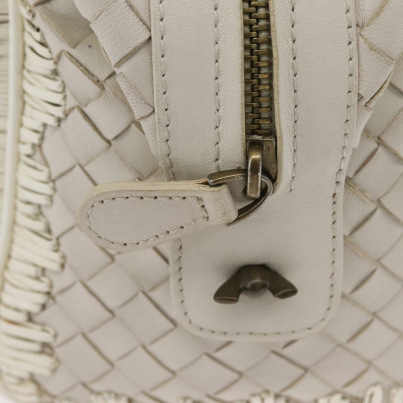 【日本直送】BOTTEGA VENETA INTRECCIATO 手袋 皮革 白色 金色 正品 BSZ148V-16