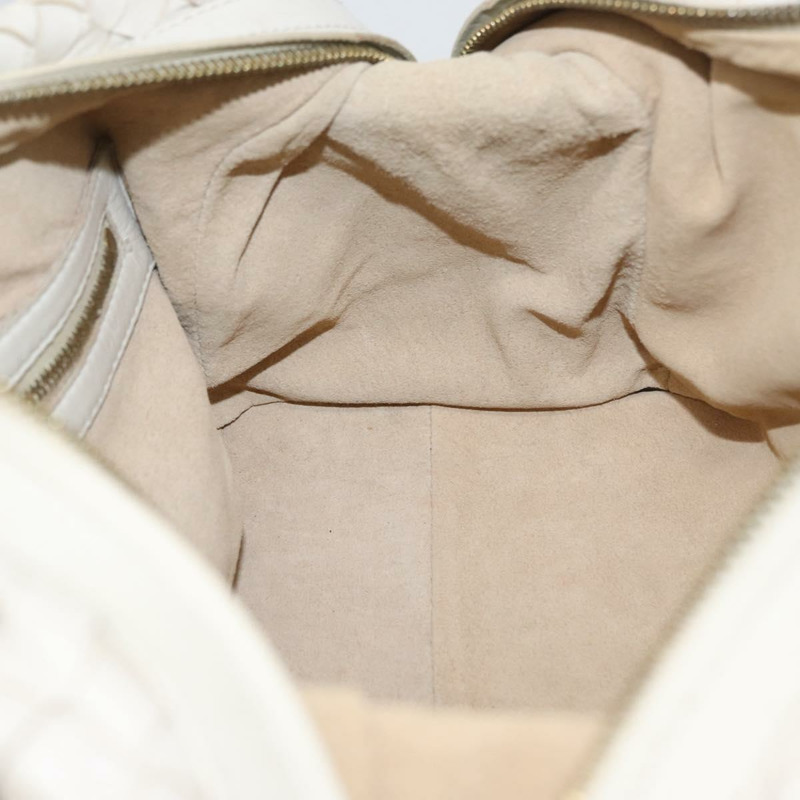 【日本直送】BOTTEGA VENETA INTRECCIATO 手袋 皮革 白色 金色 正品 BSZ148V-18
