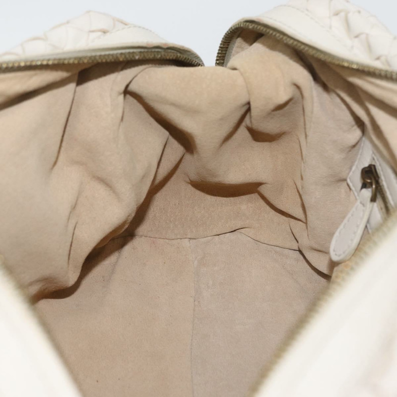 【日本直送】BOTTEGA VENETA INTRECCIATO 手袋 皮革 白色 金色 正品 BSZ148V-19