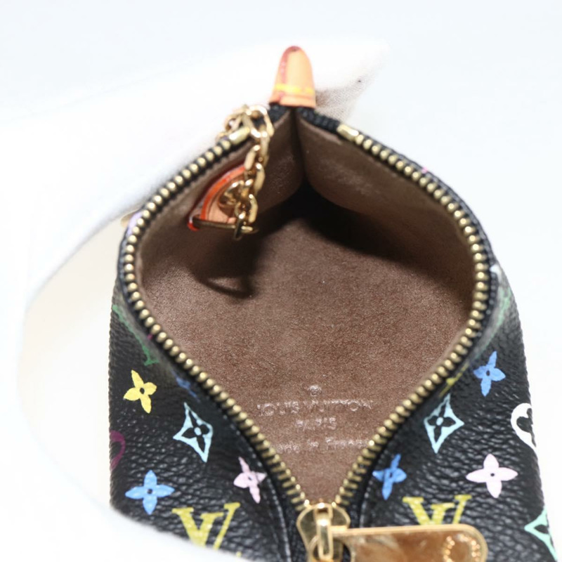 【日本直送】路易威登 Monogram Multicolor Berlingo 零錢包 黑色 M58029 正品 LNZ1005V-10