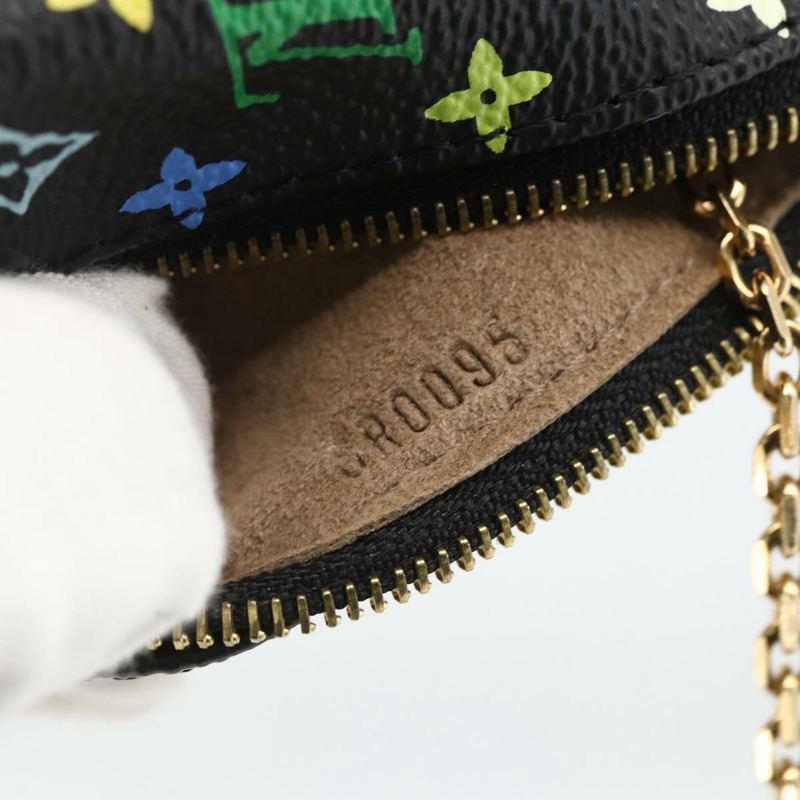 【日本直送】路易威登 Monogram Multicolor Berlingo 零錢包 黑色 M58029 正品 LNZ1005V-11