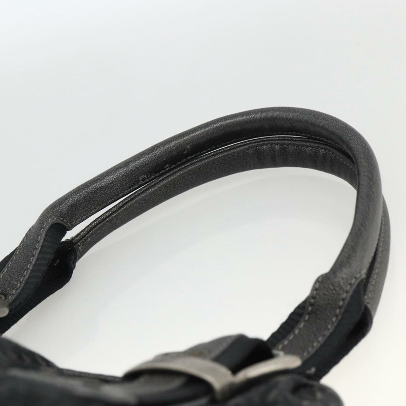 【日本直送】Christian Dior Trotter帆布手提包 黑色銀色 正品 BSZ265SAV-7